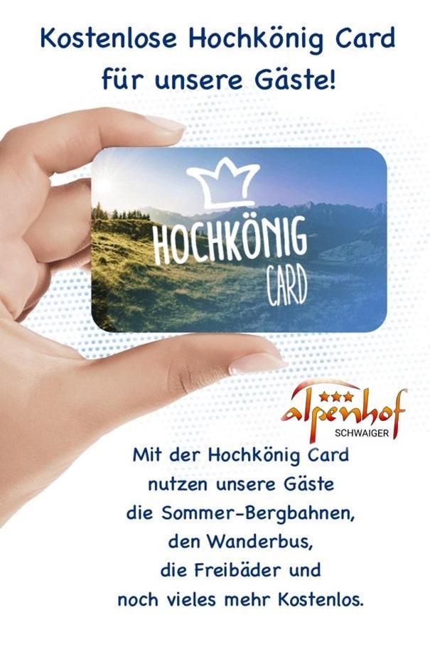 Mühlbach am Hochkönig Alpenhof Schwaiger - Hotel Garni מראה חיצוני תמונה